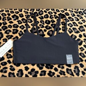 all in motion Black Double-Strap Sports Bra